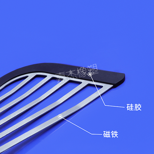 黄色日穴磁铁硅胶包胶